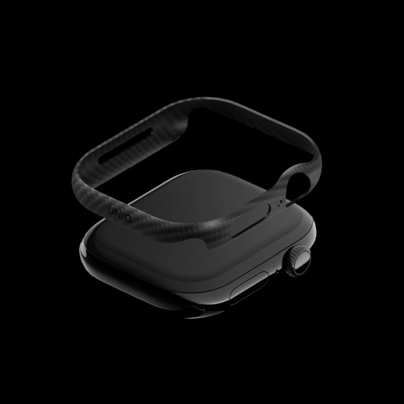Uniq Apple Watch 46mm Keva Verge Kasa Koruyucu - Siyah