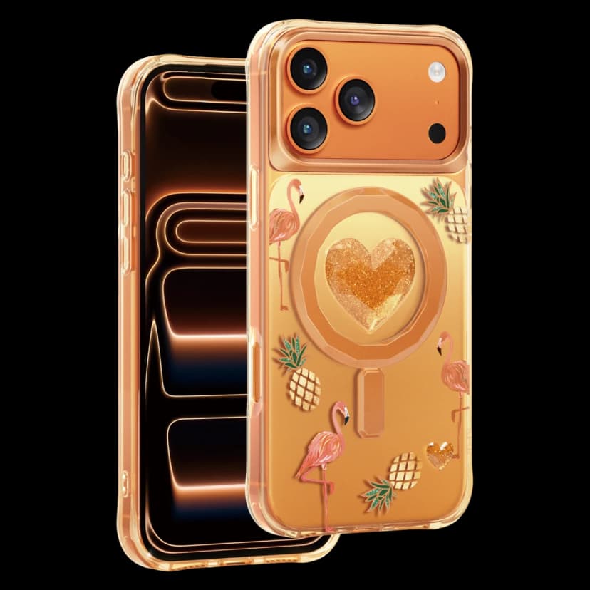 Keephone Apple iPhone 17 Pro Max Peachy Magsafe Kapak - Turuncu