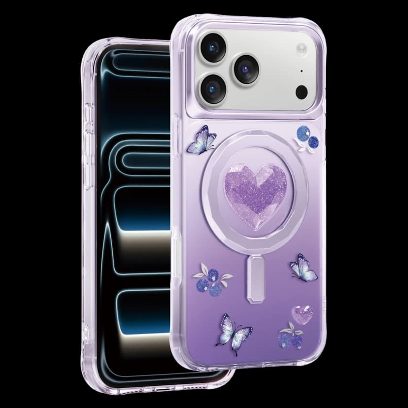 Keephone Apple iPhone 17 Pro Max Peachy Magsafe Kapak - Mor