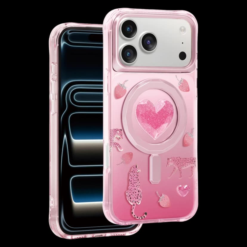 Keephone Apple iPhone 17 Pro Max Peachy Magsafe Kapak - Pembe