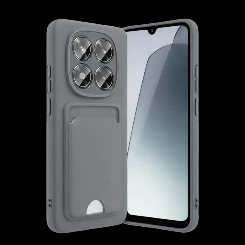 Newface Xiaomi Redmi Note 15 Pro 5G Kelvin Kartvizitli Silikon - Gri