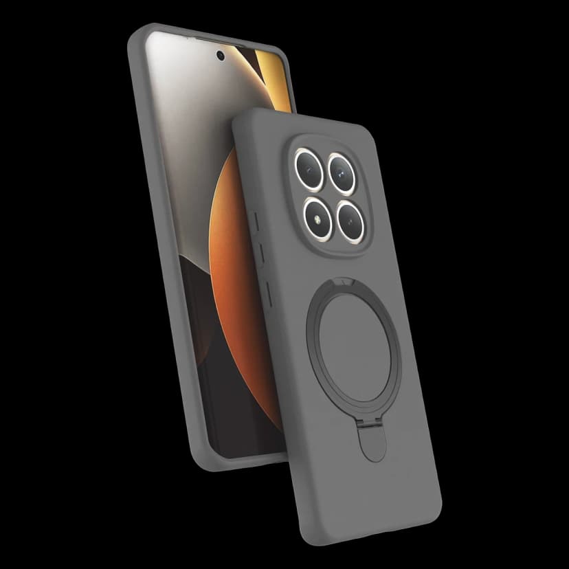 Newface Xiaomi Redmi Note 15 4G Regal Magsafe Standlı Kapak - Titan Gri