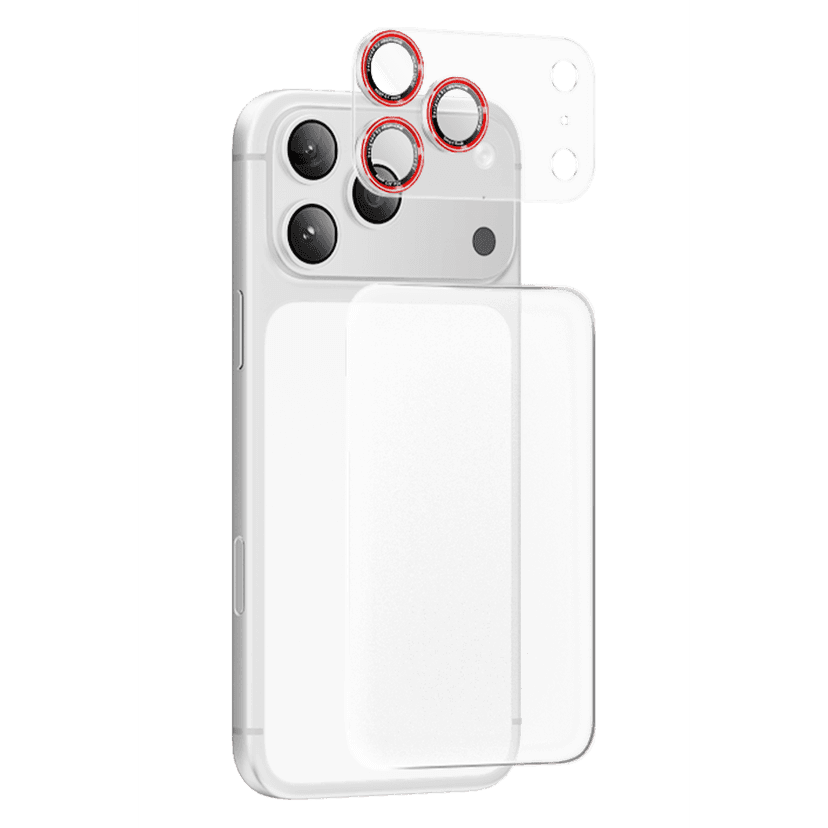 Keephone Apple iPhone 17 Pro Max Auralens Arka Film Ve Kamera Lens Koruyucu - Gümüş