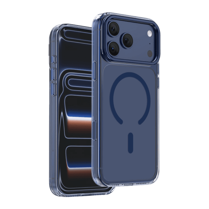 Keephone Apple iPhone 17 Pro Max Magicam Standlı Magsafe Kapak - Lacivert