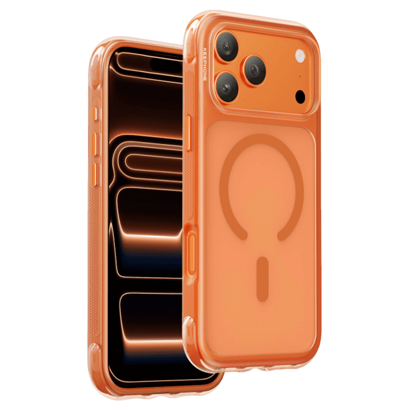 Keephone Apple iPhone 17 Pro Max Monica Airbag Magsafe Kapak - Turuncu