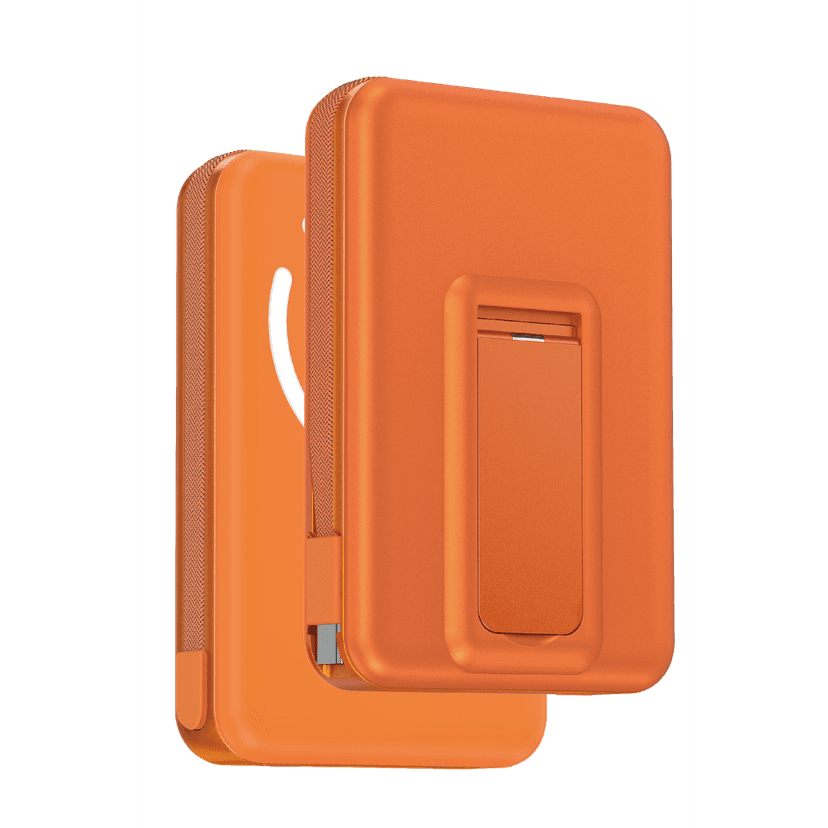 Keephone PB63 KUPPA 10000 mAh 25W Qi2 MagSafe Manyetik ve Semi-Solid Destekli Powerbank - Turuncu