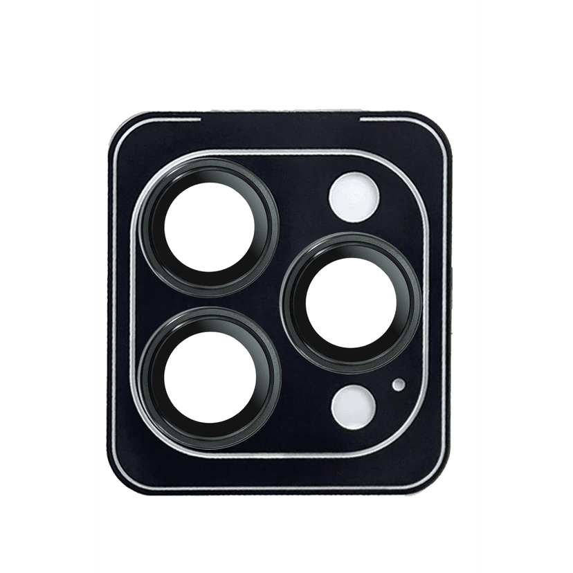 URR Apple iPhone 15 Pro Max Titanium Alloy AR Kamera Lens Koruyucu - Siyah
