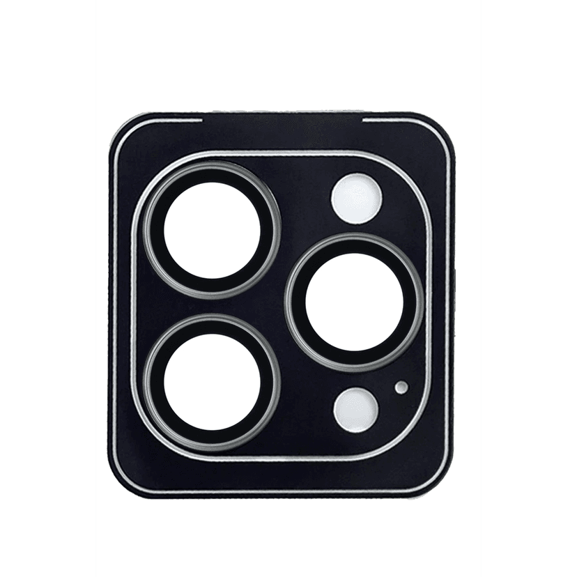 URR Apple iPhone 15 Pro Max Titanium Alloy AR Kamera Lens Koruyucu - Natural Grey