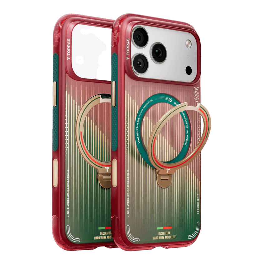 Torras Apple iPhone 17 Pro Max OStand Q3 Air World Cup Serisi Magsafe Kılıf - Glory Slash
