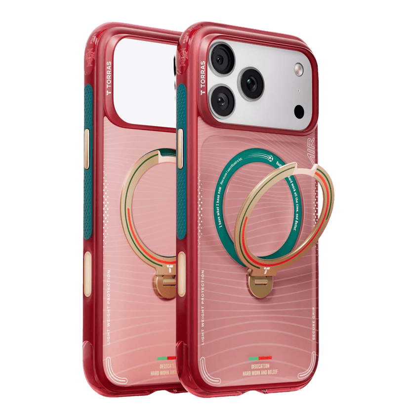 Torras Apple iPhone 17 Pro Max OStand Q3 Air World Cup Serisi Magsafe Kılıf - Wave of Passion