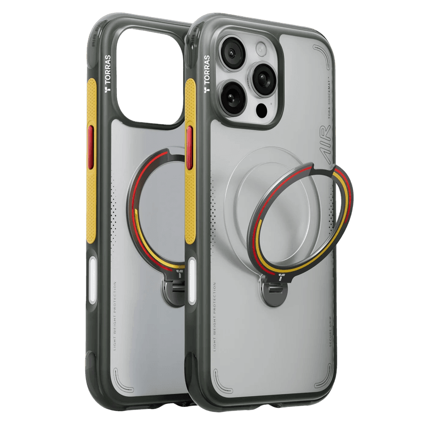 Torras Apple iPhone 16 Pro OStand Q3 Air World Cup Serisi Magsafe Kılıf - Iron