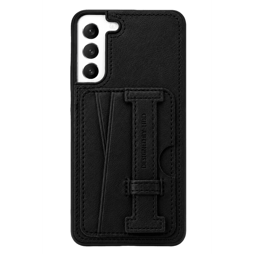 HDD Samsung Galaxy S22 Plus Kılıf HD Deri Kartvizitli Kapak - Siyah