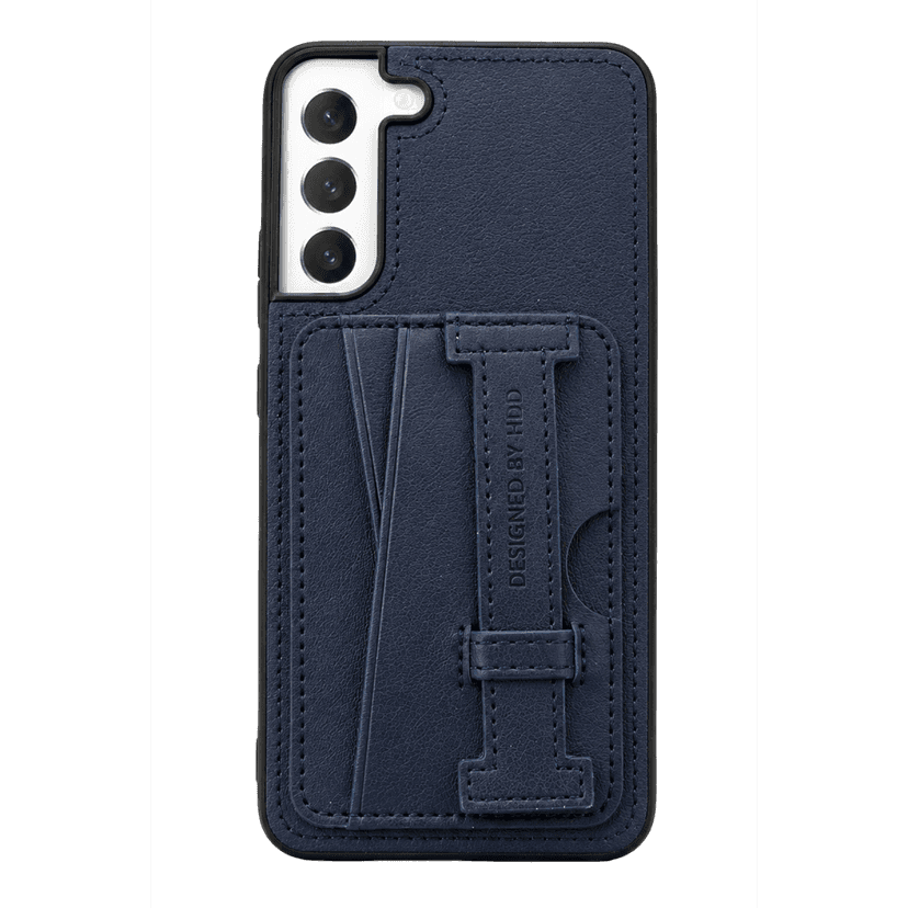 HDD Samsung Galaxy S22 Plus Kılıf HD Deri Kartvizitli Kapak - Lacivert