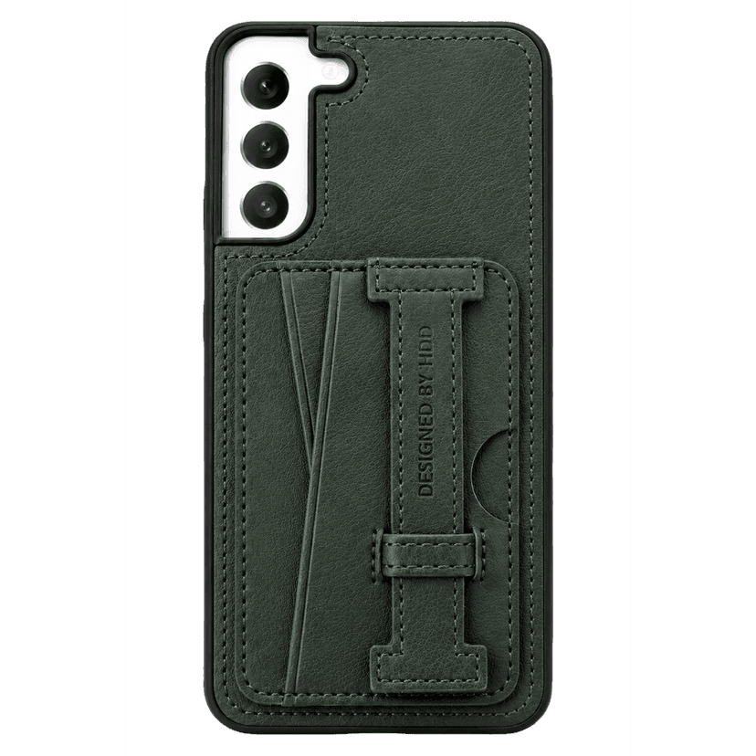 HDD Samsung Galaxy S22 Plus Kılıf HD Deri Kartvizitli Kapak - Yeşil