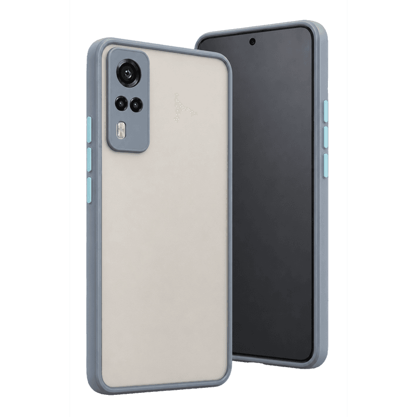 Newface Vivo Y53S Kılıf Montreal Silikon Kapak - Gri