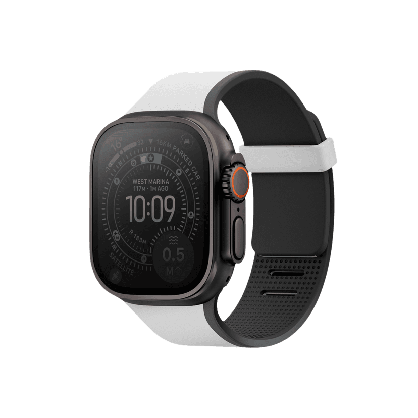 Uniq Apple Watch Ultra 49mm Revix IV Reversible Manyetik Kordon - Siyah-Gri