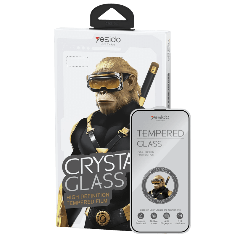 Yesido Apple iPhone 15 Pro Max TG26 Ultra Clear HD Cam Ekran Koruyucu - Şeffaf