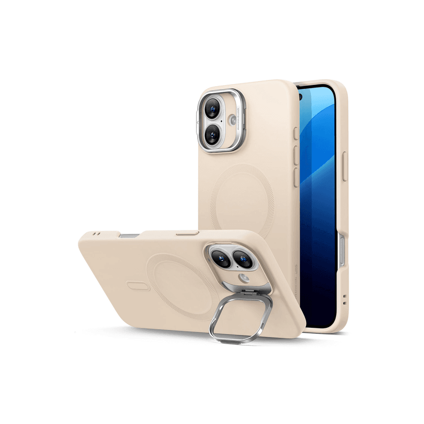 ESR Apple iPhone 16 Plus Cloud Soft Magsafe Standlı Kapak - Krem