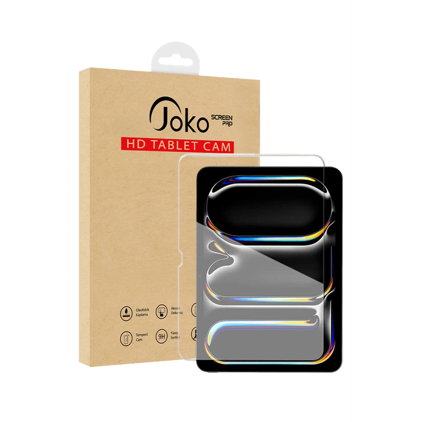 Joko Apple iPad Pro 11 (2025) 2in1 HD Tablet Cam Ekran Koruyucu - Şeffaf