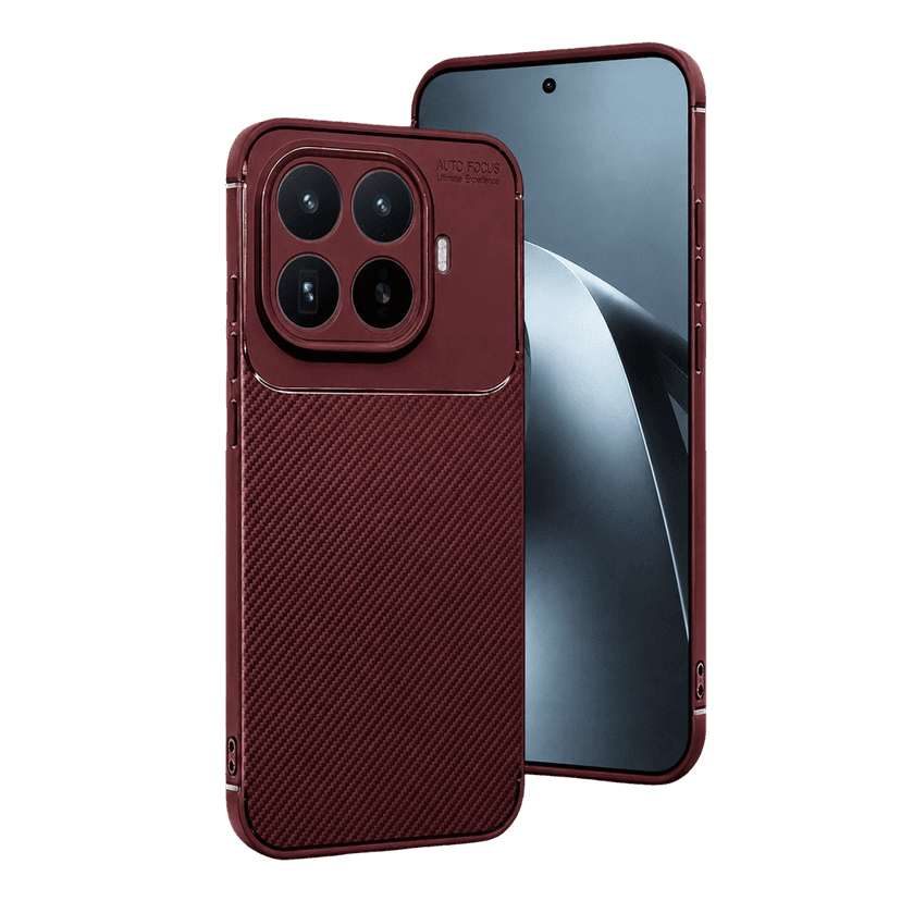 Newface Xiaomi Mi 17T Pro Auto Focus Karbon Kapak - Bordo