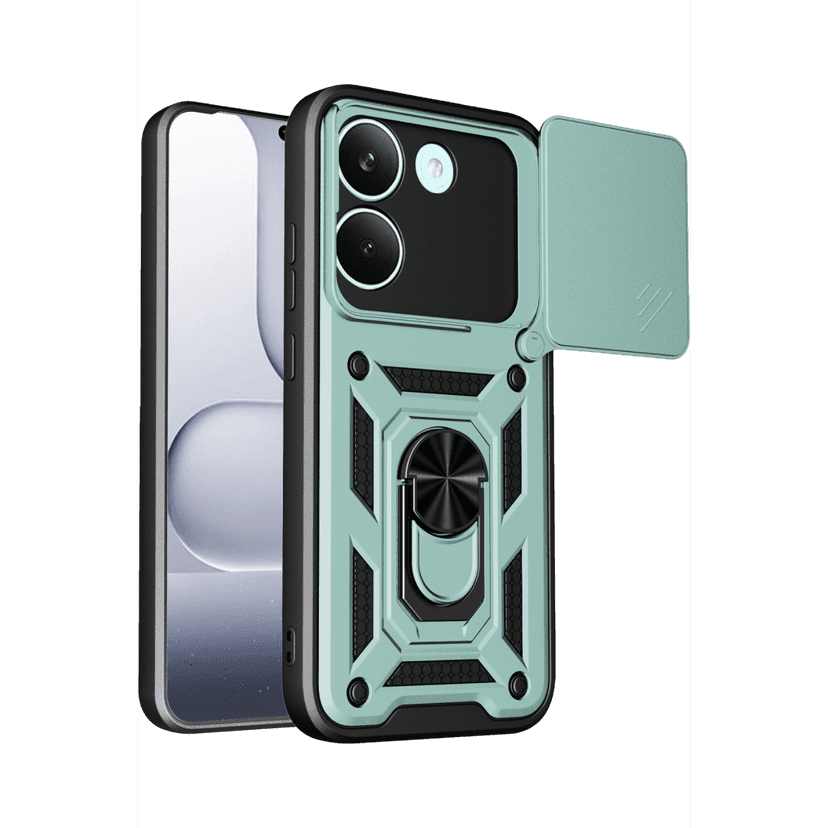 Newface Xiaomi Poco X8 Pro Pars Lens Yüzüklü Silikon - Yeşil