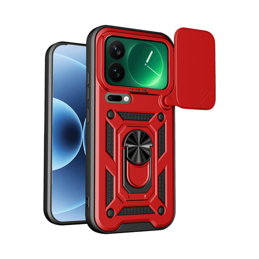 Newface Xiaomi Mi 17 Pro Max Pars Lens Yüzüklü Silikon - Kırmızı