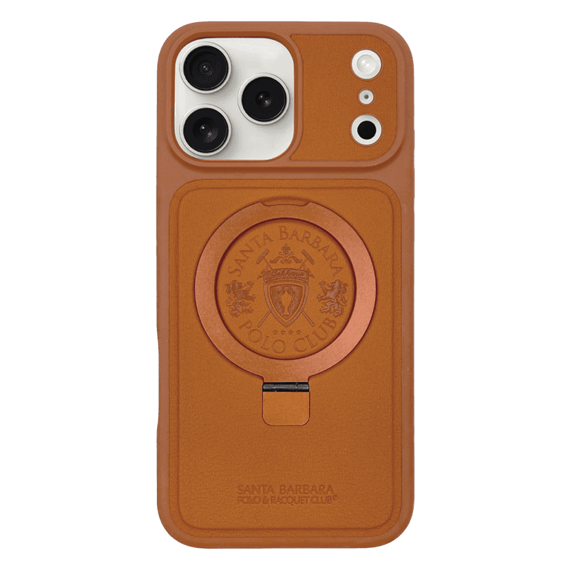 Santa Barbara Polo Racquet Club Apple iPhone 17 Pro Max Primo Magsafe Stand Kapak - Turuncu