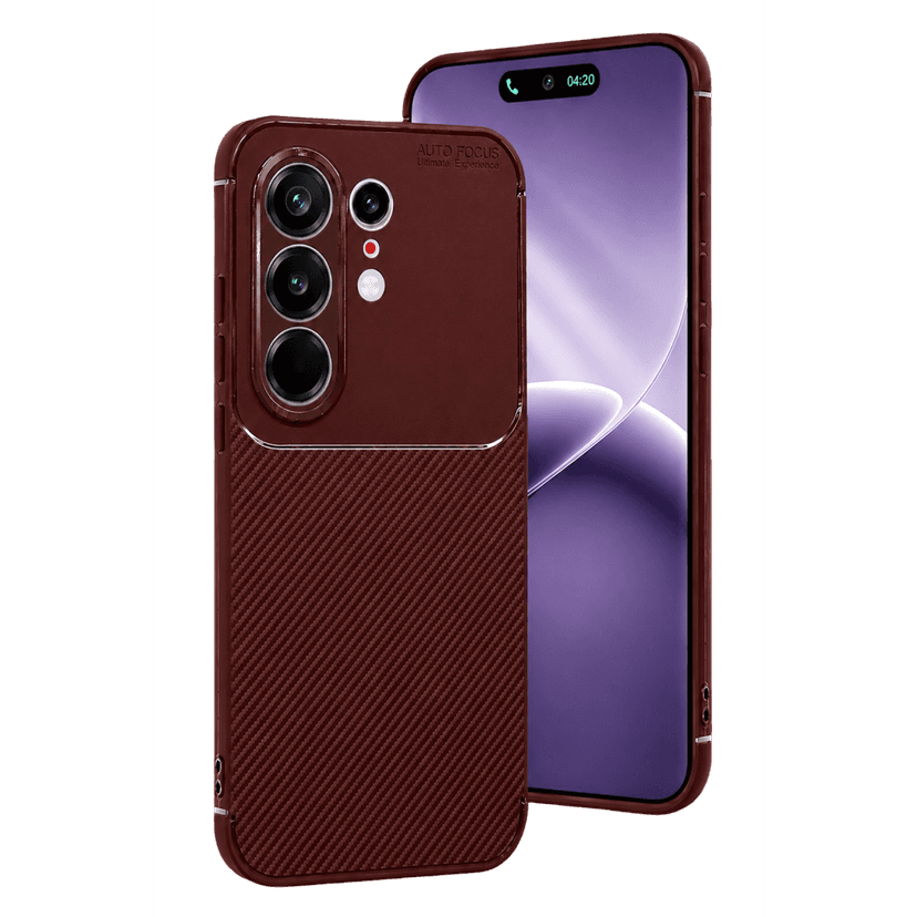 Newface Tecno Camon 50 Pro 5G Auto Focus Karbon Kapak - Bordo