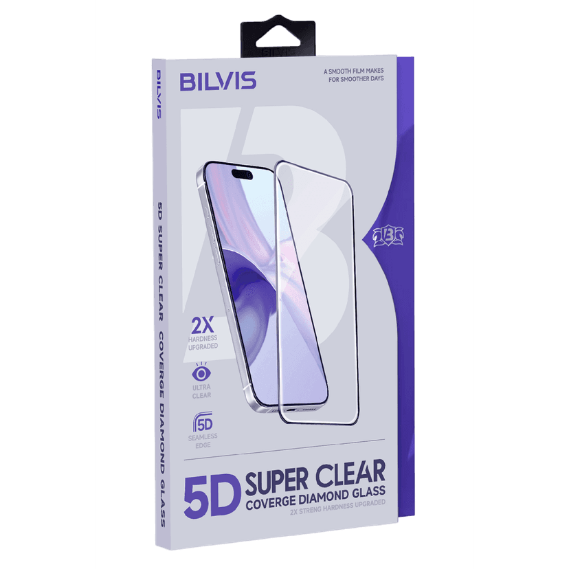 Newface Apple iPhone 15 Pro Max Bilvis 5D Super Clear Diamond Cam Ekran Koruyucu