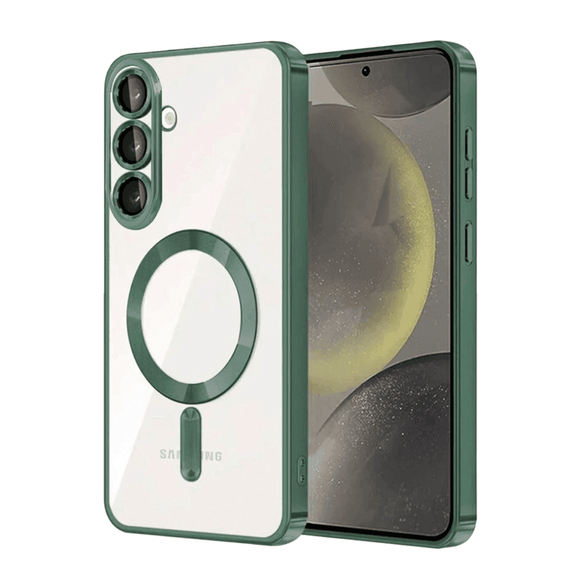 Newface Samsung Galaxy S25 FE Kross Magneticsafe Kapak - Koyu Yeşil