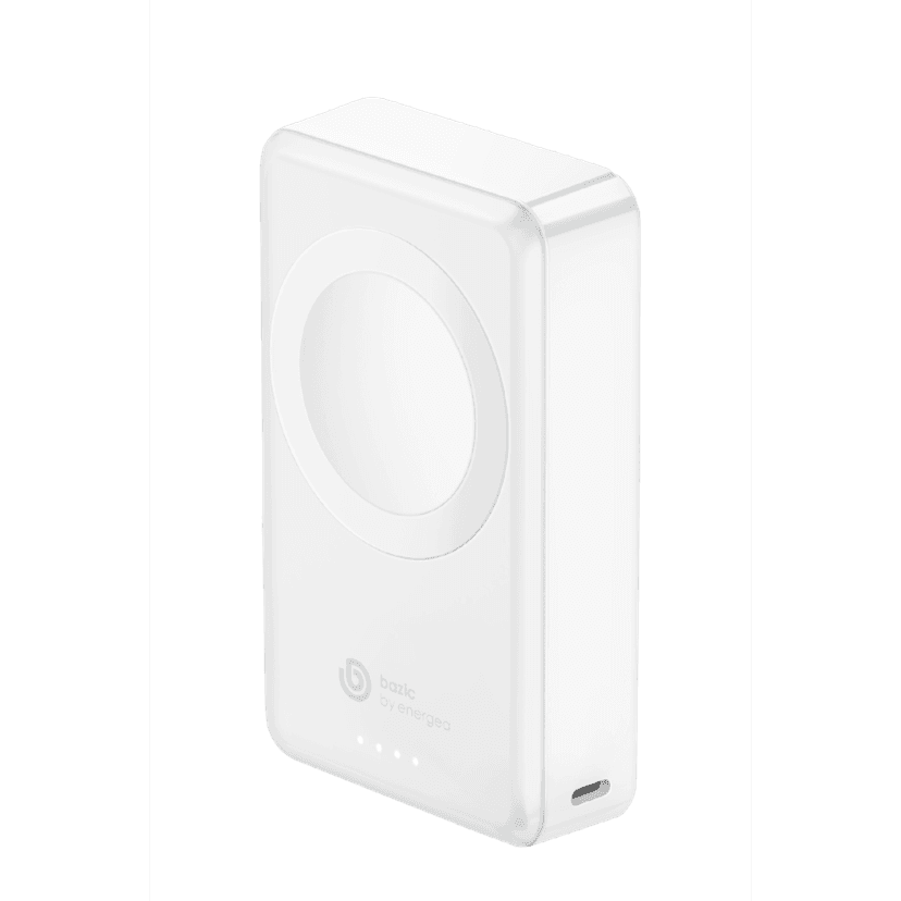 Energea x Bazic GoPower Mini 4000mAh Apple Watch Uyumlu Powerbank - Beyaz