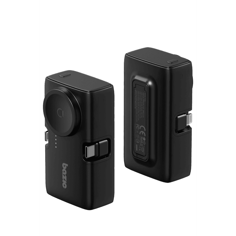 Energea x Bazic GoPower Koda 5000mAh 3in1 Lightning ve Apple Watch Destekli Katlanabilir Powerbank - Siyah