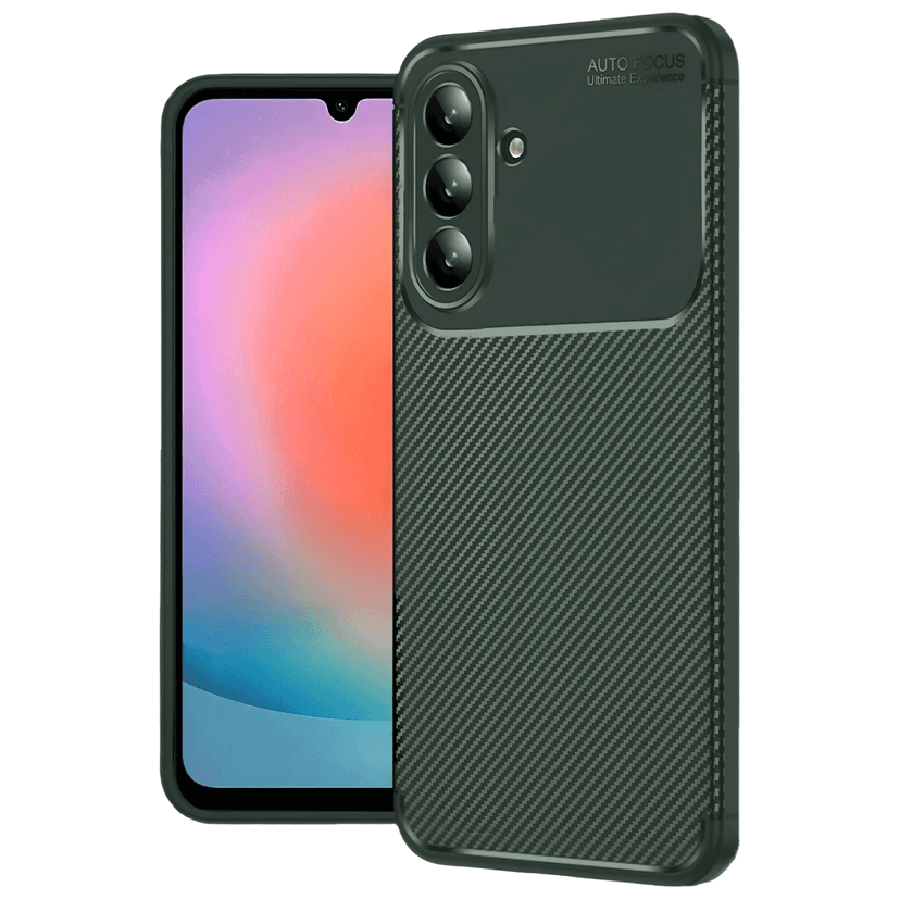 Newface Samsung Galaxy A27 5G Auto Focus Karbon Kapak - Yeşil