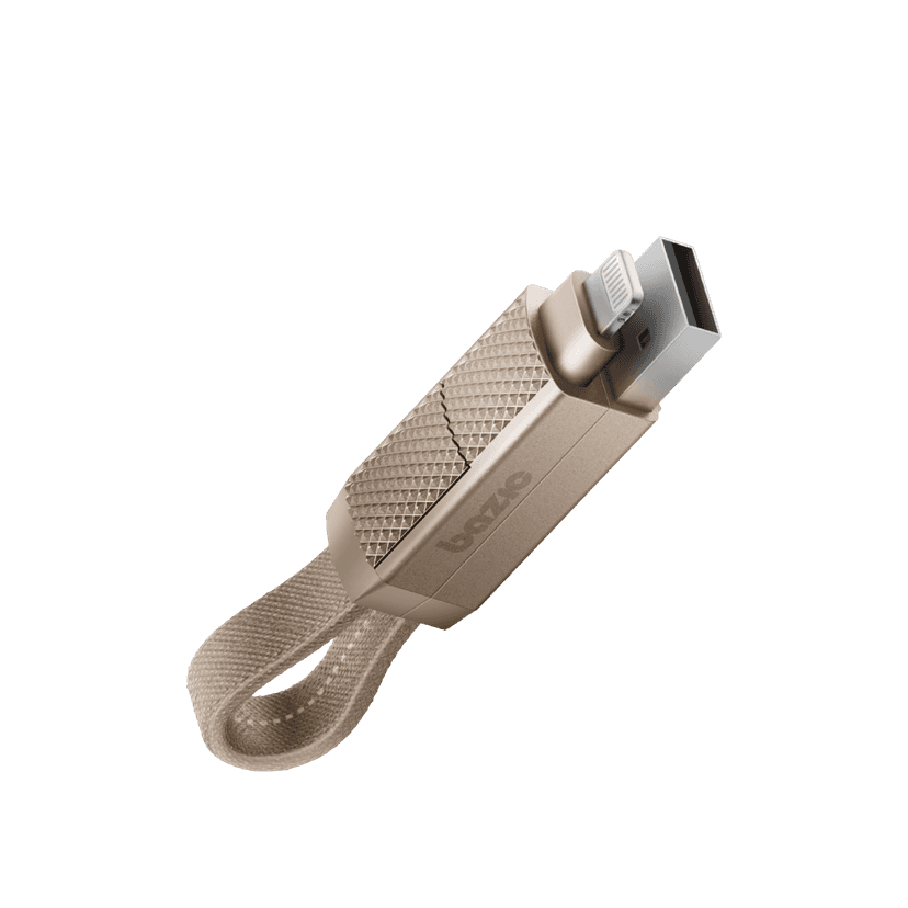 Energea X Bazic GoCharge AluCable 4in1 60W PD Destekli Şarj ve Data Kablosu - Gold