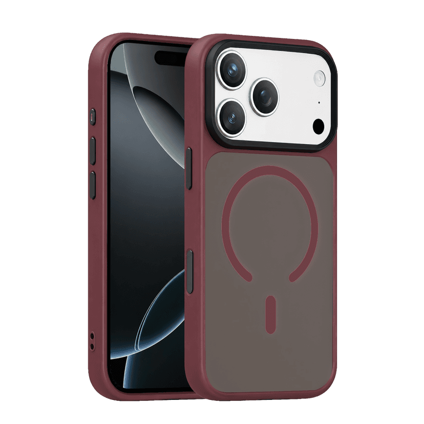 Joko Apple iPhone 18 Pro Max Megane Magsafe Kapak - Bordo