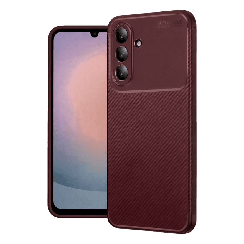 Newface Samsung Galaxy S26 FE Auto Focus Karbon Kapak - Bordo
