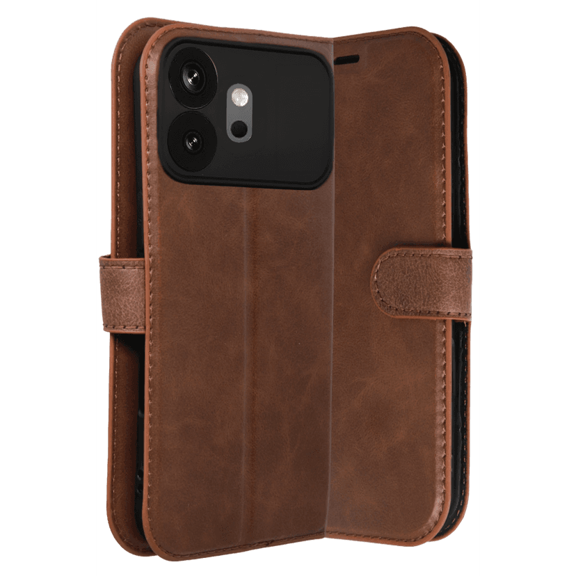 Newface Huawei Honor 600 Trend S Plus Kapaklı Kılıf - Taba