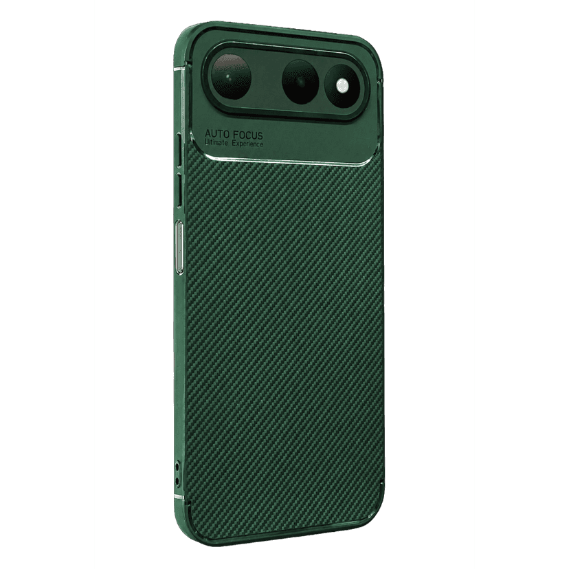 Newface Tecno Spark 50 5G Auto Focus Karbon Kapak - Yeşil