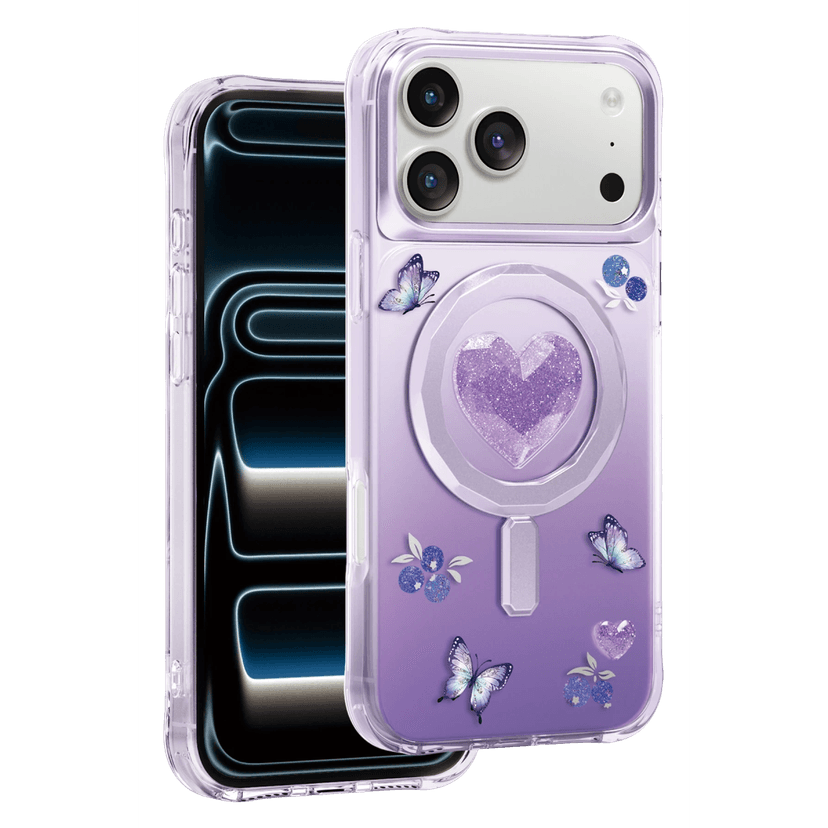 Keephone Apple iPhone 18 Pro Peachy Magsafe Kapak - Mor