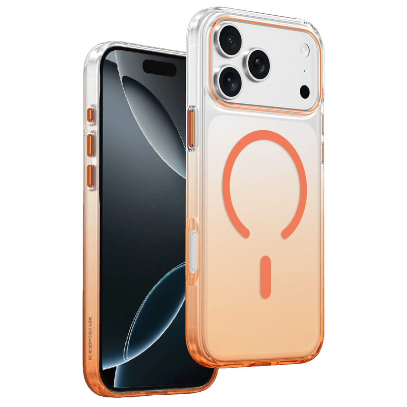Keephone Apple iPhone 18 Pro Aurora Pro Magsafe Kılıf - Turuncu