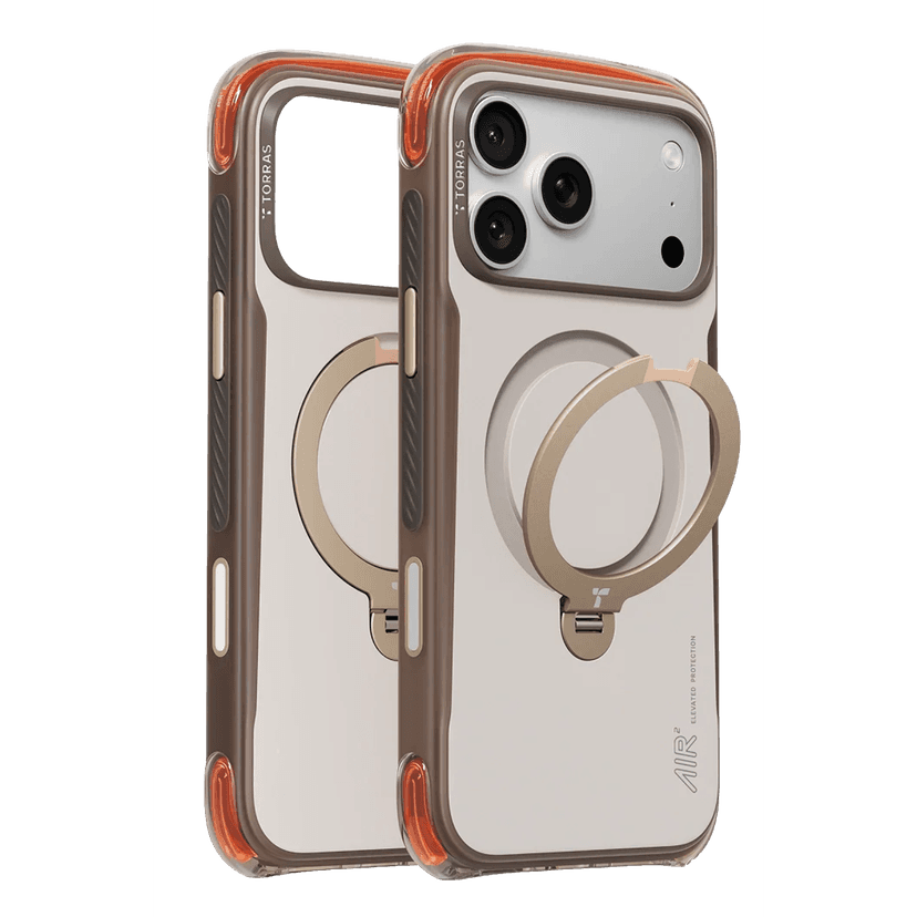 Torras Apple iPhone 17 Pro Max Ostand Q3 Air Pro Standlı Magsafe Kapak - Gravel Dust