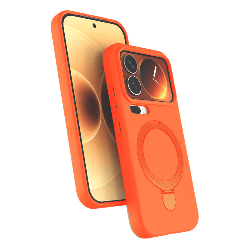 Newface Xiaomi Mi 17 Pro Regal Magsafe Standlı Kapak - Turuncu