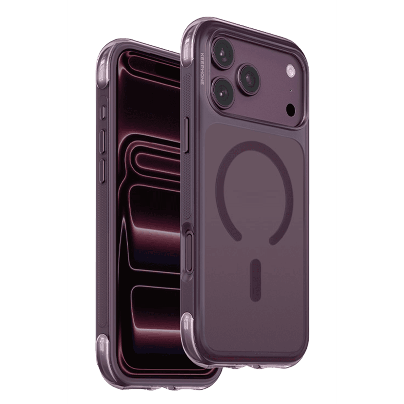 Keephone Apple iPhone 18 Pro Monica Airbag Magsafe Kapak - Bordo