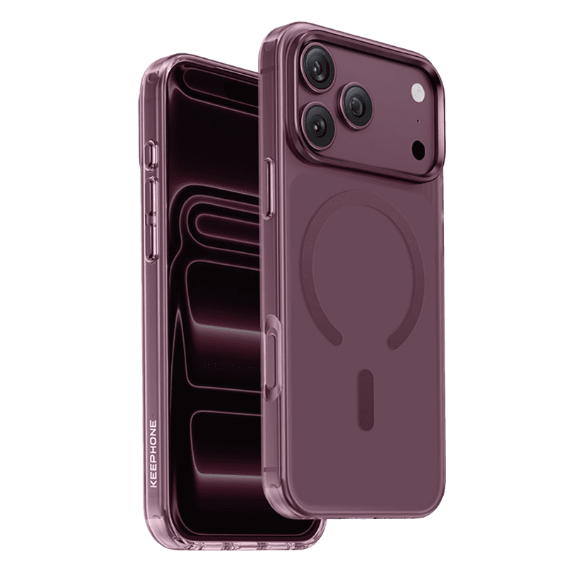 Keephone Apple iPhone 18 Pro Mococo Magsafe Kapak - Bordo