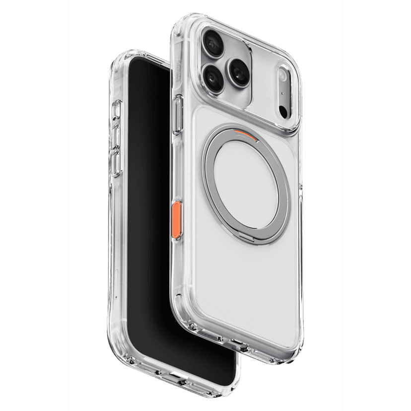Uniq Apple iPhone 18 Pro Swivix Rotating Kickstand Kapak - Şeffaf