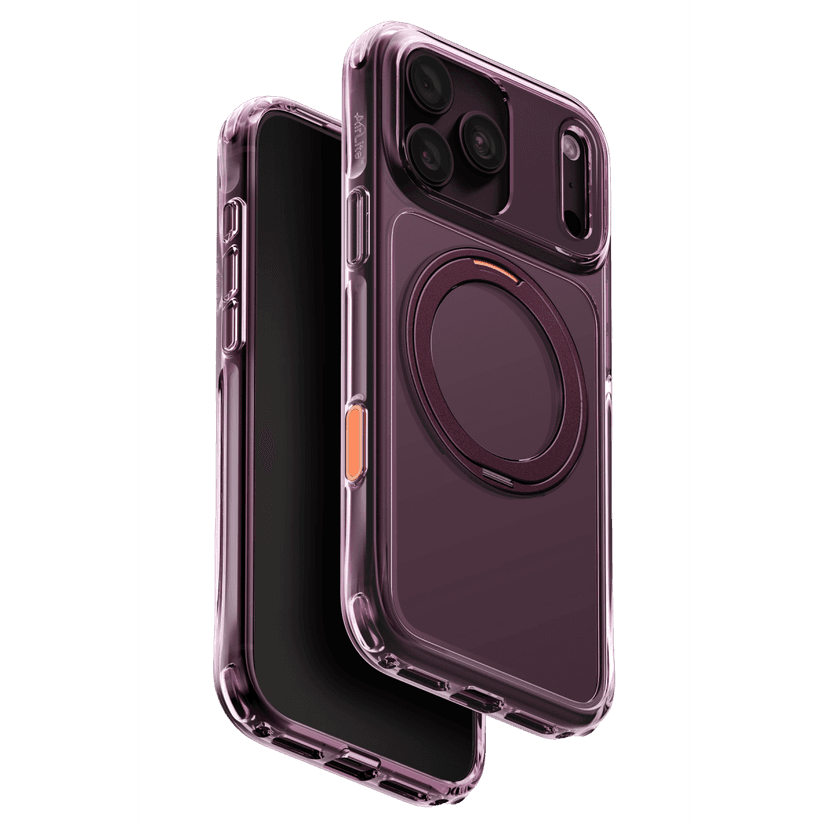 Uniq Apple iPhone 18 Pro Swivix Rotating Kickstand Kapak - Bordo