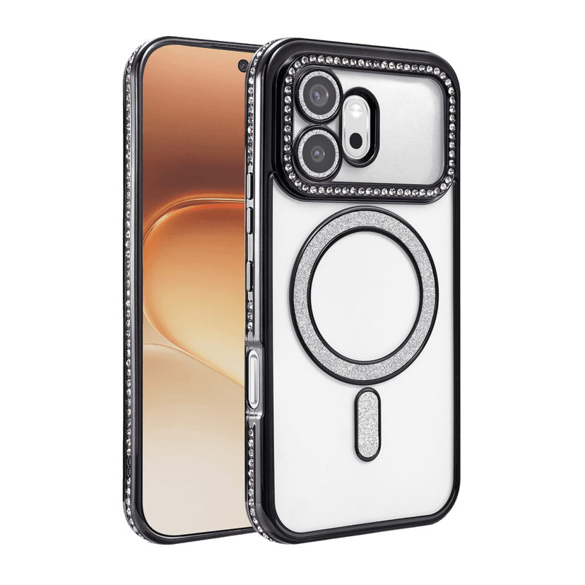 Newface Huawei Honor 600 Joke Simli Magneticsafe Kılıf - Siyah