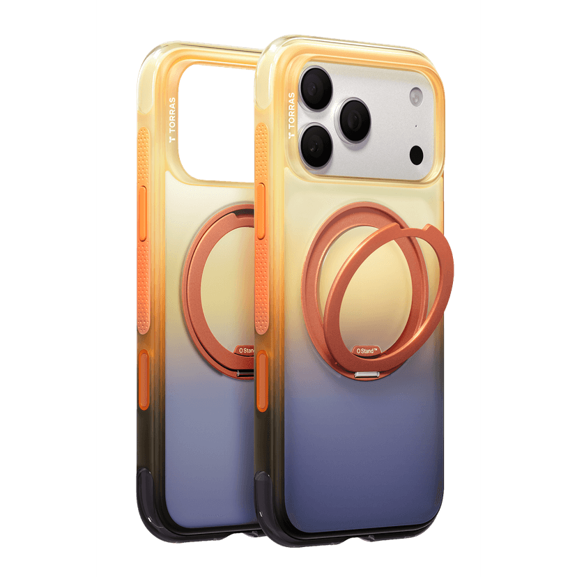 Torras Apple iPhone 18 Pro O3 Air Gradient Standlı Magsafe Kapak - Arizona Glow