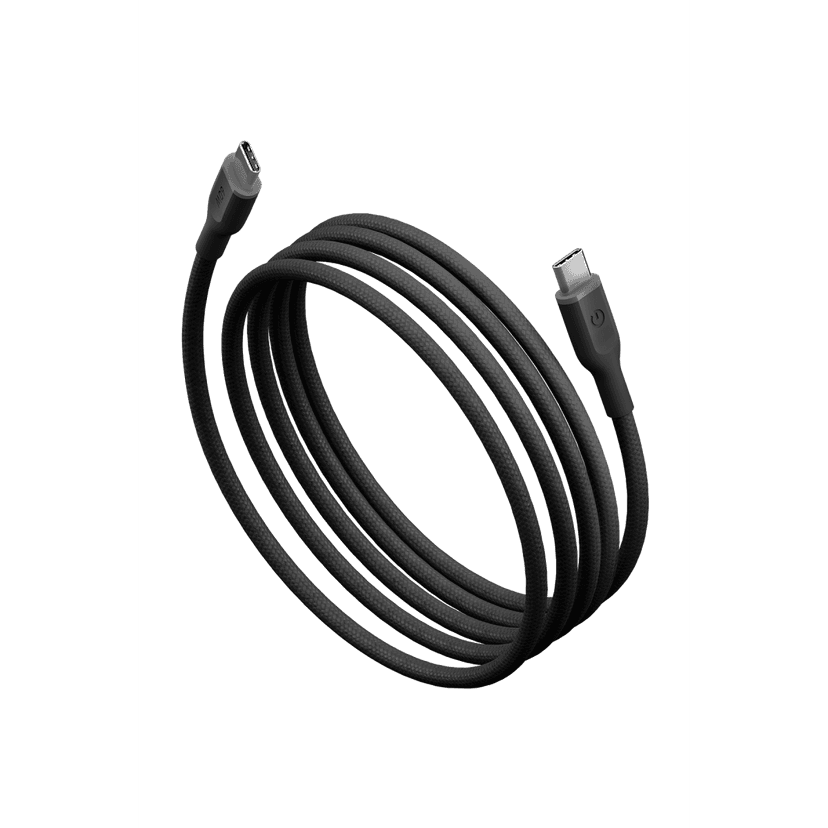 Energea Flow 60 1.5M 60W Type-C to Type-C Hızlı Şarj Kablosu - Siyah