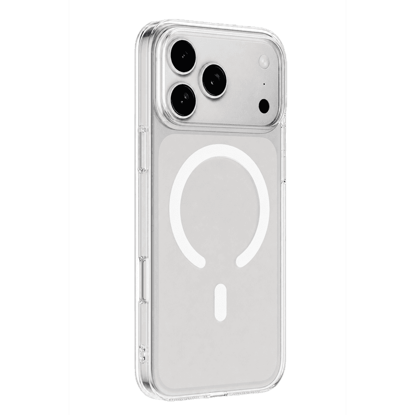 Newface Apple iPhone 18 Pro Combo Sert Şeffaf Magsafe Kapak - Şeffaf